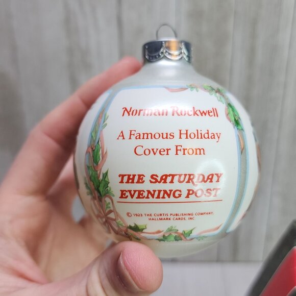 VTG Hallmark Keepsake Ornament Norman Rockwell The Saturday Evening Post - Picture 5 of 9